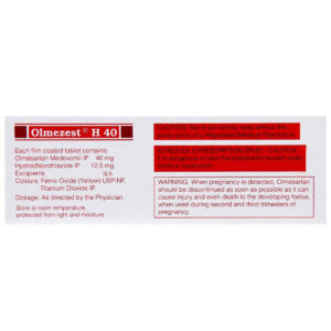 OLMEZEST H 40MG TABLET - Pack of 10`