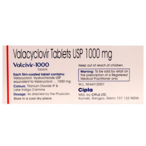 VALCIVIR M 1G TABLET - Pack of 3`