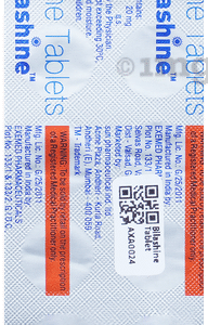 BILASHINE 20MG TABLET - Pack of 10