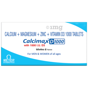 CALCIMAX D 1000 TABLET - Pack of 30