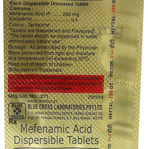 MEFTAL 250 DT. TABLET - Pack of 10