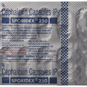 SPORIDEX 250MG CAPSULE - Pack of 10`