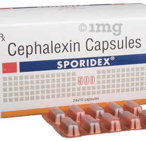 SPORIDEX 500MG CAPSULE - Pack of 10`